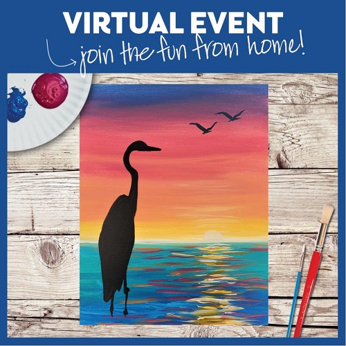 Heron at Sunset - Live Virtual Event or Watch Recording Later